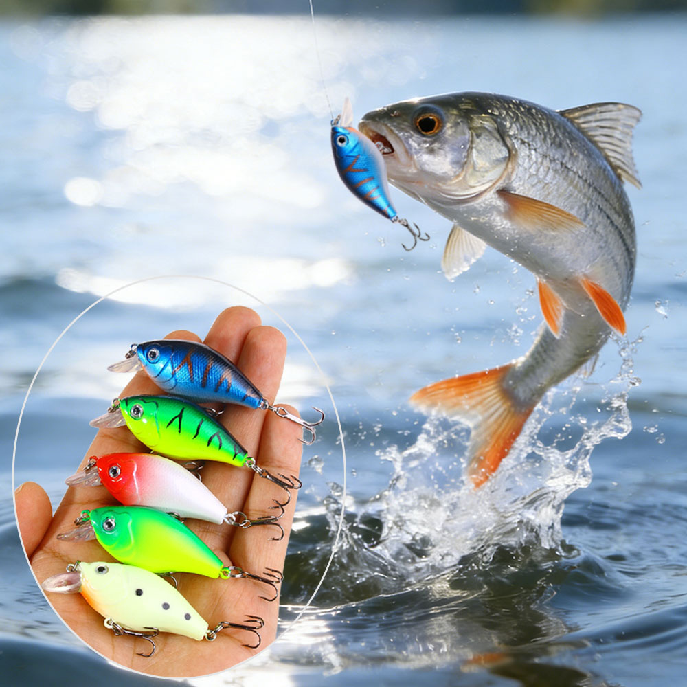Fishing Hook Treble - 1Pc 6cm 6,9g Angeln Locken Crankbait