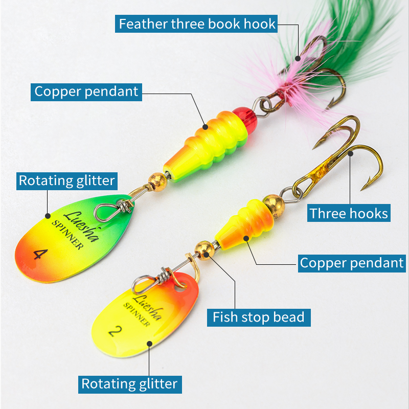 LUSHAZER 5 teile/los Spinner K – Fishing Hook Treble Bewertung und Preis