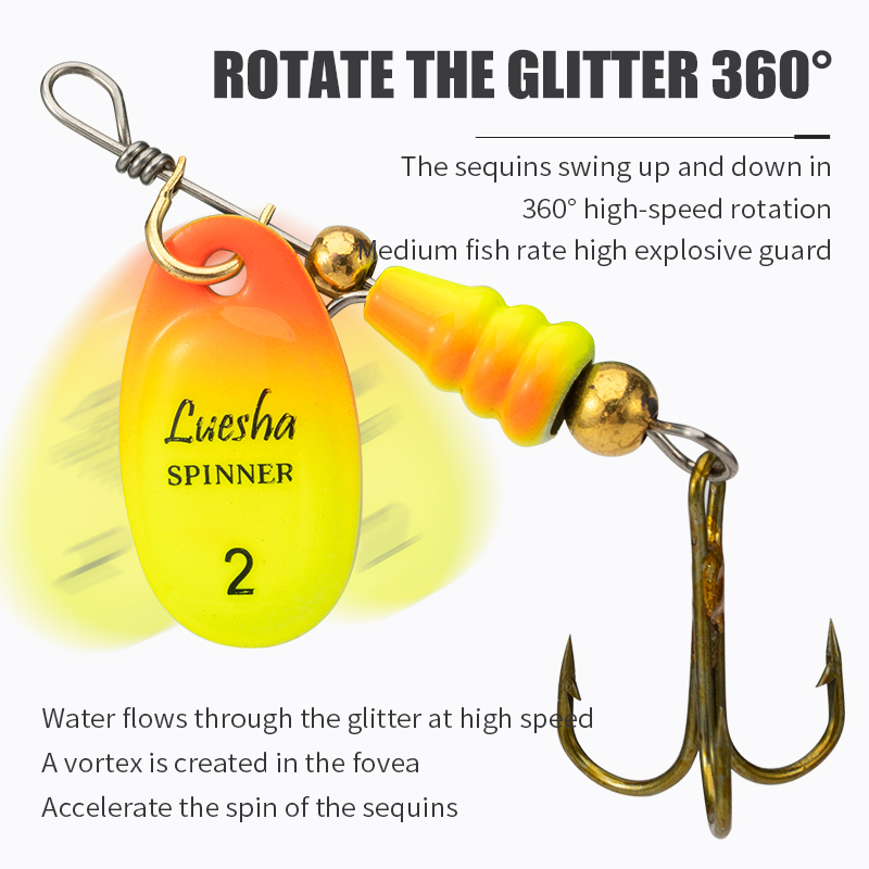LUSHAZER 5 teile/los Spinner K – Fishing Hook Treble Bewertung und Preis