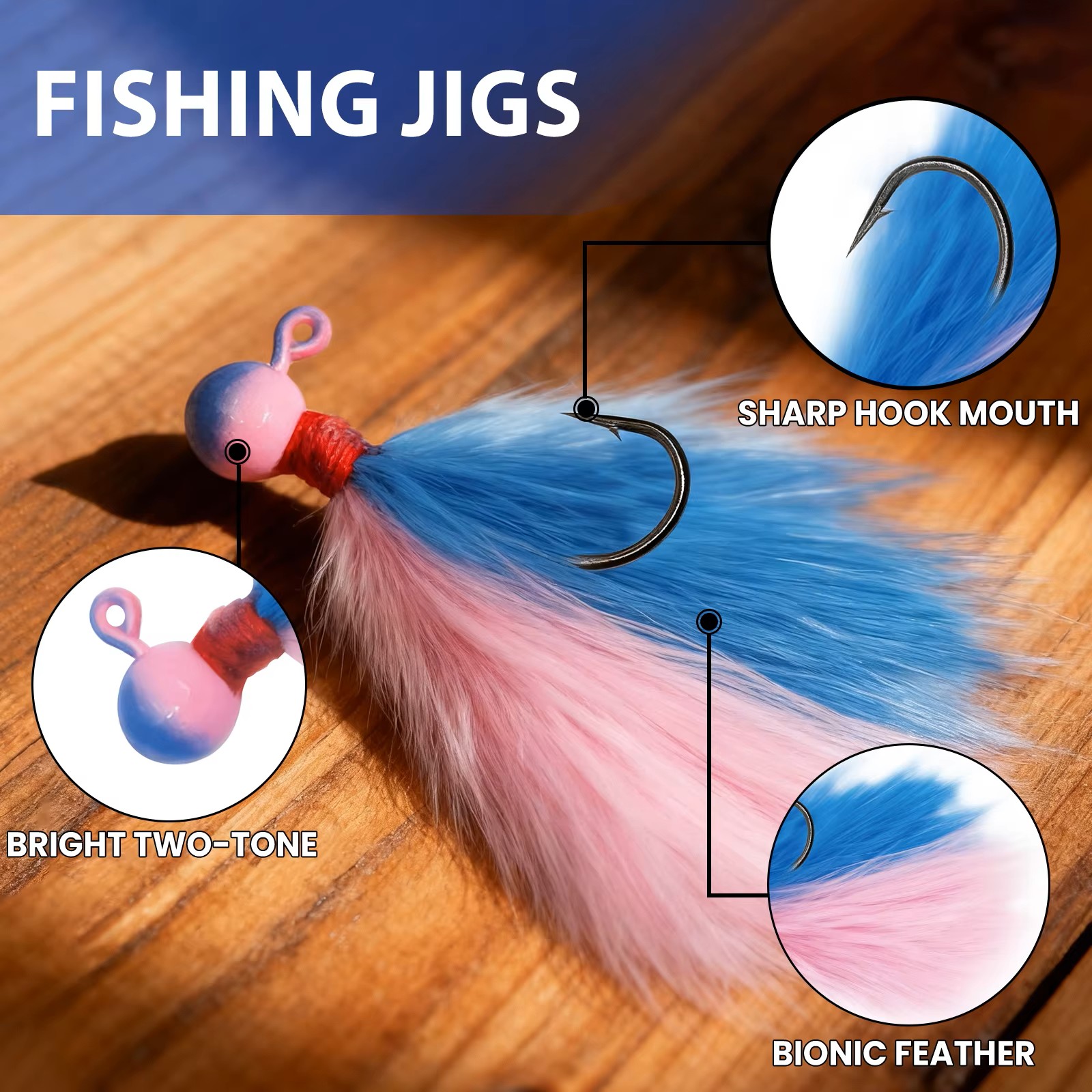 9KM 5-teiliges Set Marabou-Jig – Fishing Hook Assortment Bewertung und Preis